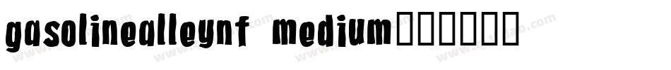 GasolineAlleyNF Medium字体转换